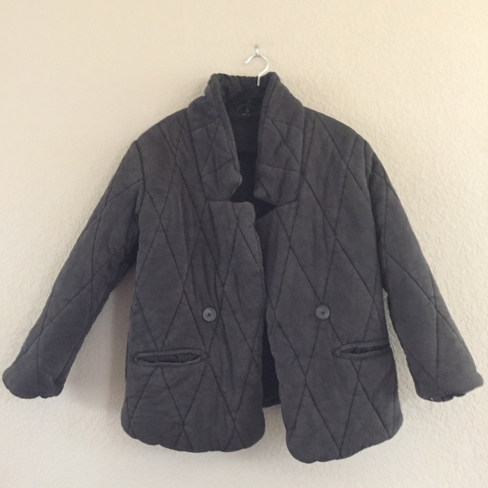 Free People Dolman Style Black Quilted Jacket Smal